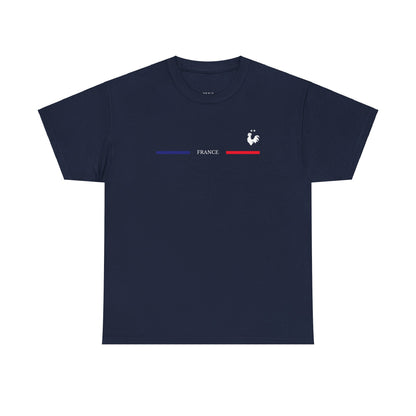 France Flag and Rooster TEE