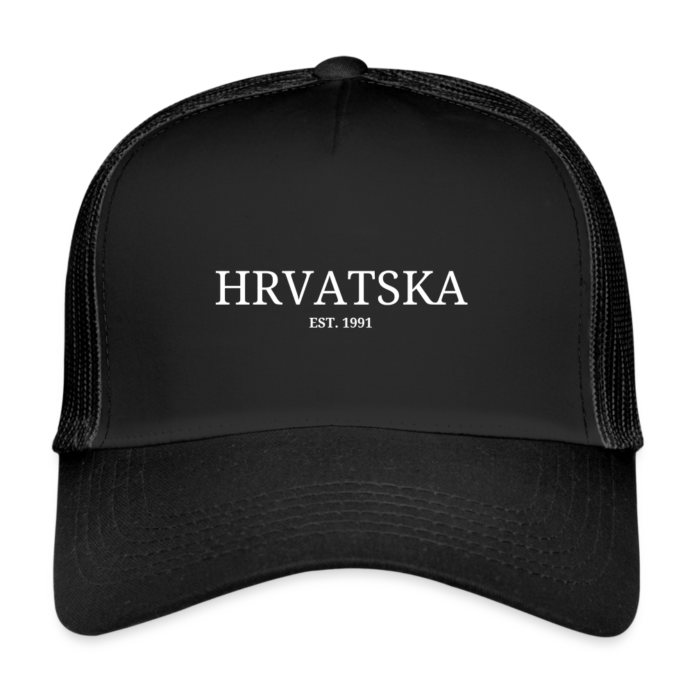 Trucker Cap hrvastka est - black/black