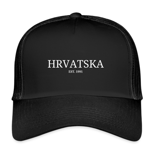 Trucker Cap hrvastka est - black/black