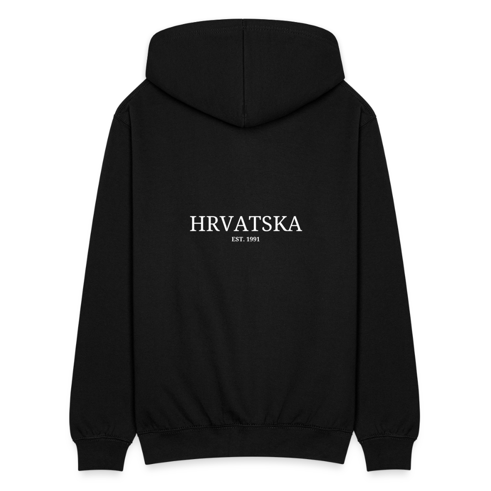 Unisex Hooded Jacket kroatien - black