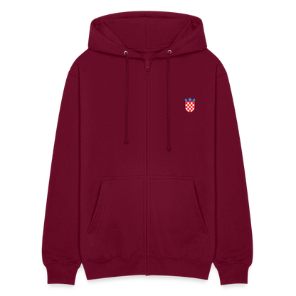 Unisex Hooded Jacket kroatien - bordeaux