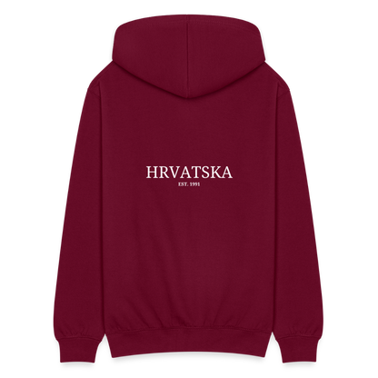 Unisex Hooded Jacket kroatien - bordeaux