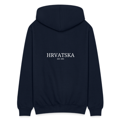 Unisex Hooded Jacket kroatien - navy