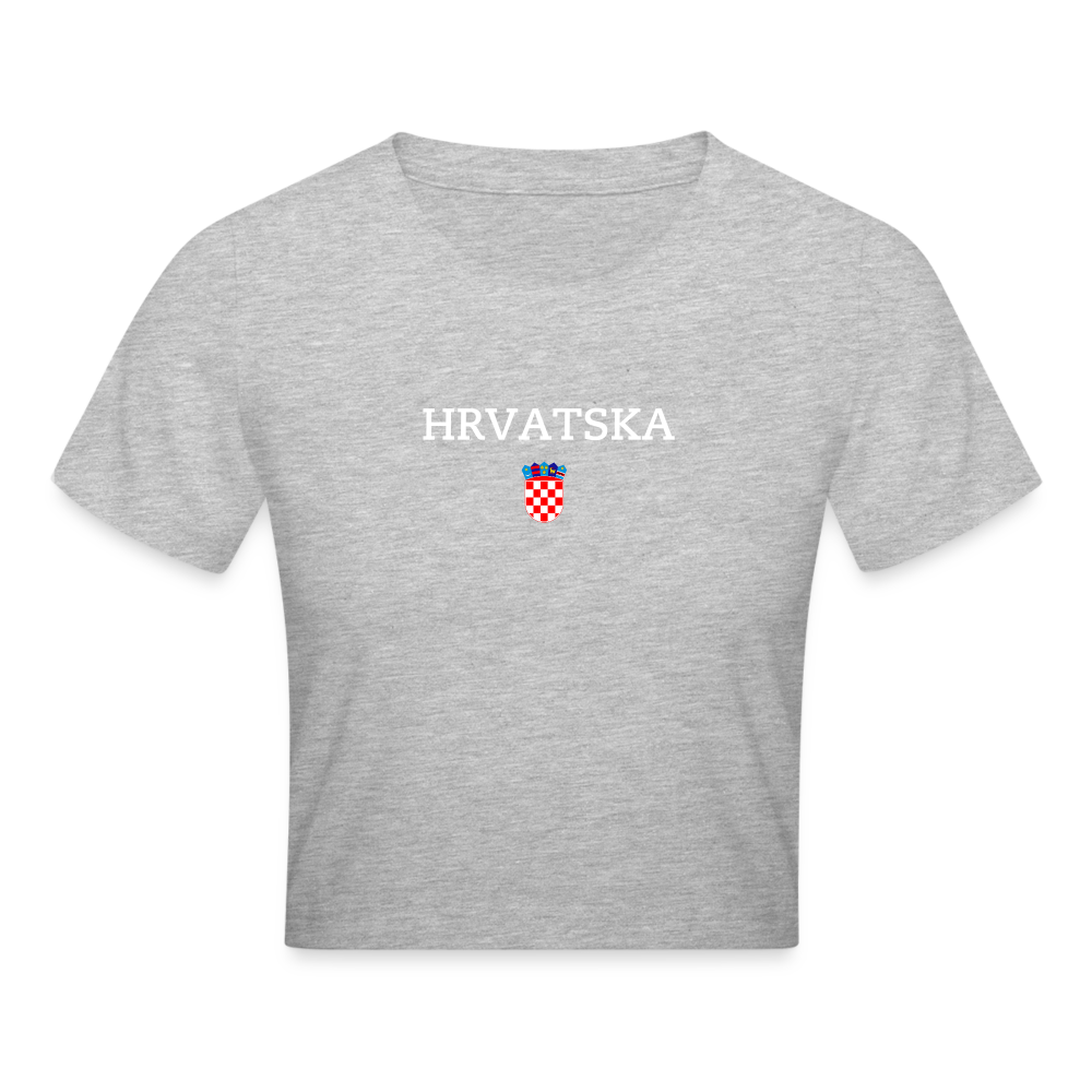 Cropped T-Shirt kroatien - heather grey