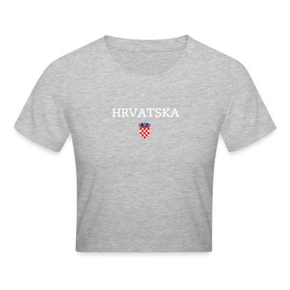 Cropped T-Shirt kroatien - heather grey