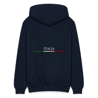 Italy Zip Hoodie - navy