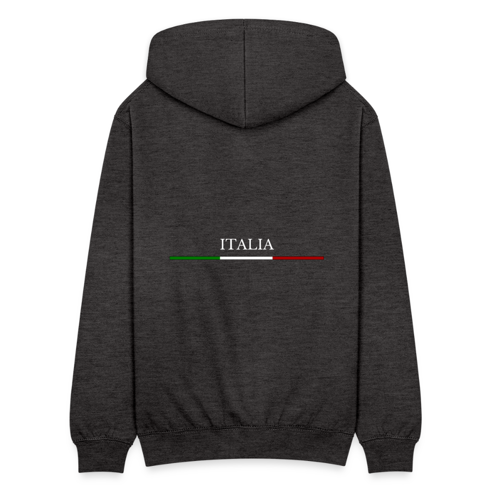 Italy Zip Hoodie - charcoal grey