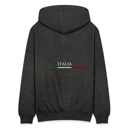 Italy Zip Hoodie - charcoal grey