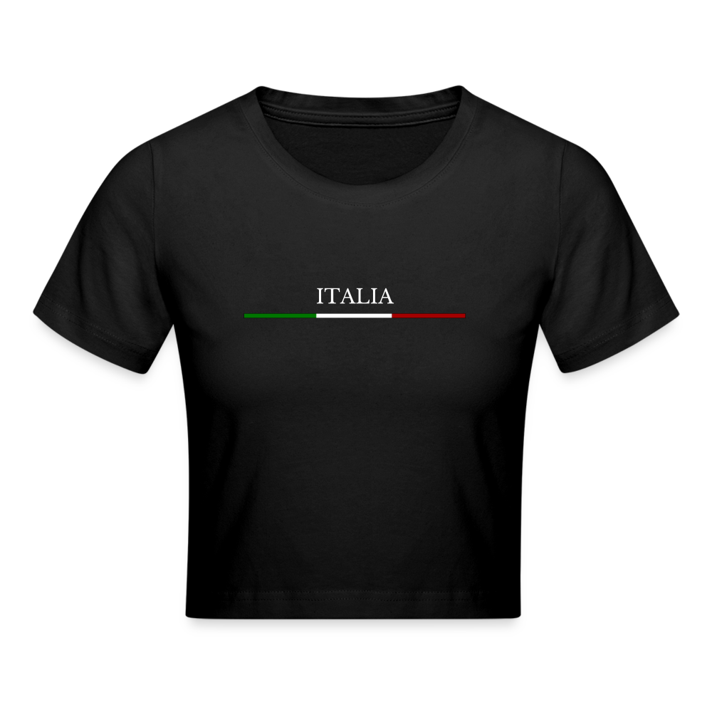 Italy Crop Top - black