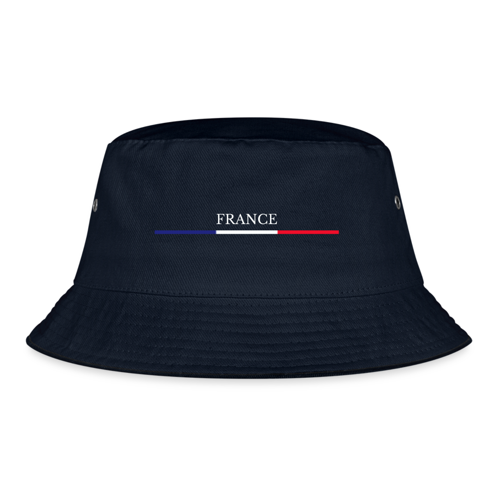 France Bucket Hat - navy