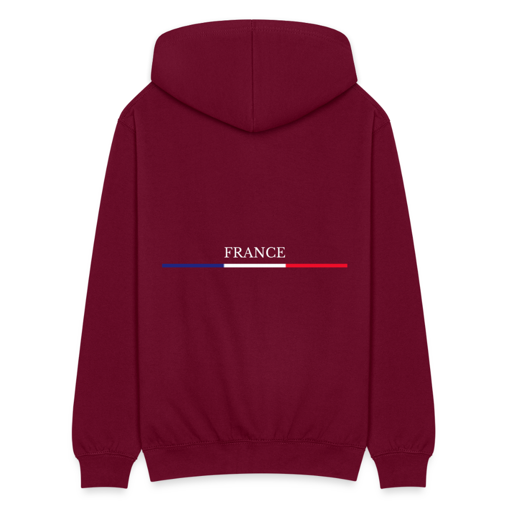 France Zip Hoodie - bordeaux