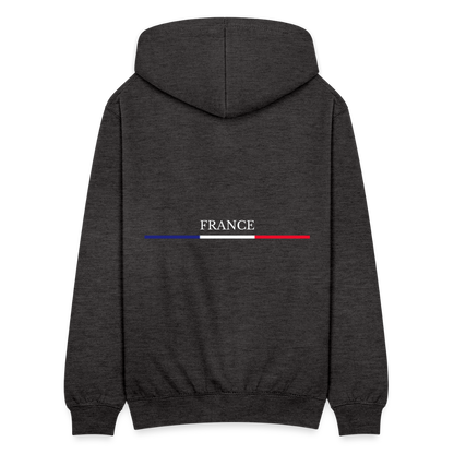 France Zip Hoodie - charcoal grey